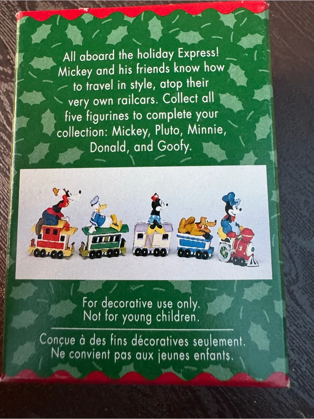 Hallmark Mickey Mouse Locomotive Figurine - Red & Blue